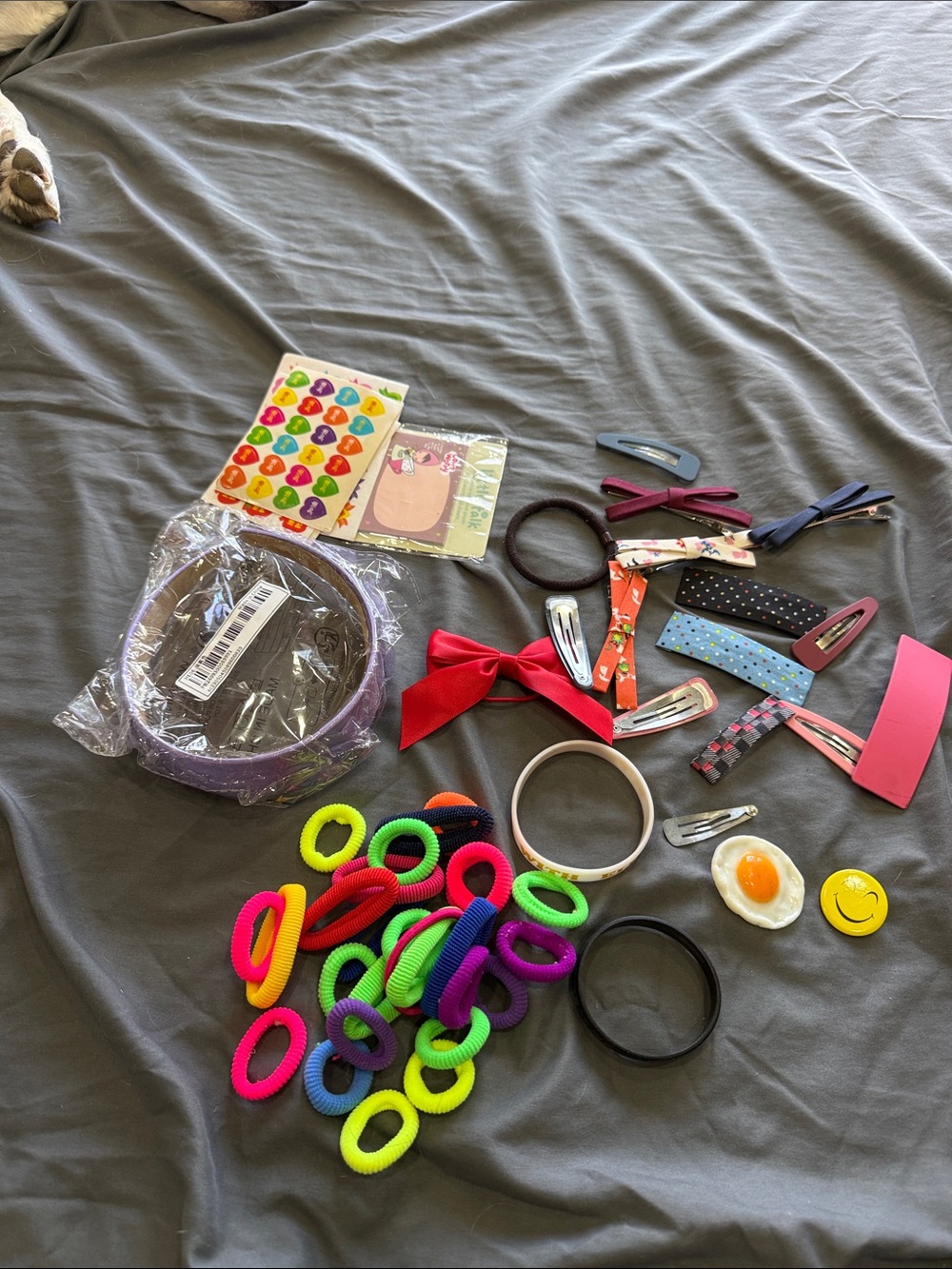 Kids Colorful Hair Accessory Set – Assorted Bright Colors
